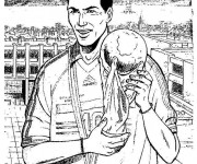 Coloriage Football Zidane