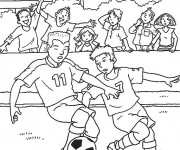 Coloriage Match de Football