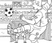 Coloriage Match de Football populaire