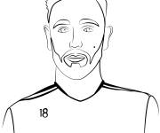 Coloriage Bruno Fernandes footballeur