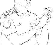 Coloriage Football Marcus Rashford