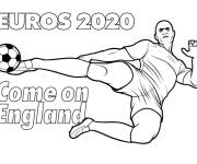 Coloriage Footballeur anglais