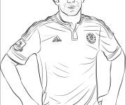 Coloriage Footballeur Diego Costa