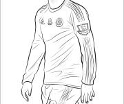 Coloriage Footballeur Eden Hazard