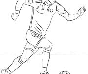 Coloriage Footballeur Gareth Bale