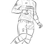 Coloriage Footballeur Mohamed Salah