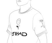 Coloriage Footballeur Phil Foden