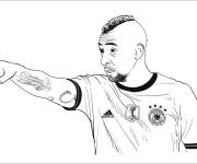 Coloriage Jérôme Boateng de la Bundesliga