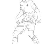 Coloriage Joueur de foot professionnel