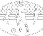 Coloriage Le match de foot