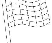 Coloriage et dessins gratuit Drapeau &agrave; damier de Formule 1 à imprimer