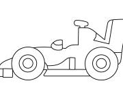 Coloriage Emoji de voiture Formule 1