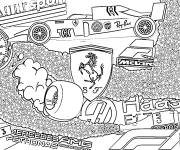 Coloriage Formule 1 en ligne