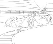 Coloriage Formule 1 Ferrari 2024