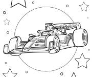 Coloriage Haas VF 2022 Formule 1