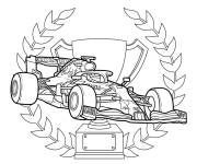 Coloriage La victoire de la Red Bull RB13 de Formule 1