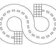 Coloriage et dessins gratuit Piste de Formule 1 facile à imprimer