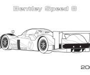 Coloriage et dessins gratuit Voiture Bentley Speed 8 de Formule 1 à imprimer