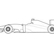 Coloriage et dessins gratuit Voiture de course de Formule 1 sans pilote à imprimer