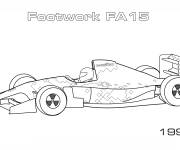 Coloriage et dessins gratuit Voiture de course Footwork FA 15 1994 à imprimer