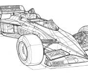 Coloriage Voiture de course Formule 1