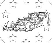 Coloriage Voiture de F1 Red Bull RB16B