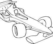 Coloriage Voiture de Formule 1 facile
