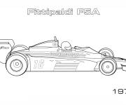 Coloriage Voiture de Formule 1 Fittipaldi F5A