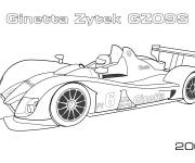 Coloriage Voiture de Formule 1 Ginetta Zytek Gz09s 2009