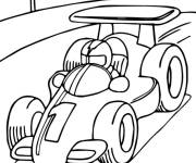 Coloriage Voiture de Formule 1 rapide