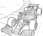 Coloriage Voiture de Formule 1 Red Bull