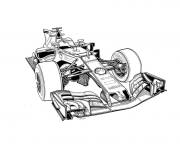 Coloriage Voiture Ferrari Formule 1
