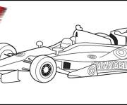 Coloriage Voiture Formule 1 &agrave; colorier
