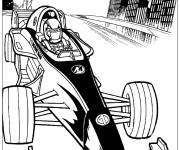 Coloriage Voiture Formule 1 dans la cit&eacute;