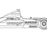 Coloriage Voiture Formule 1, la plus rapide