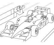 Coloriage Voiture Formule un