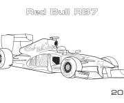 Coloriage Voiture Red Bull Rb6 2011 de Formule 1