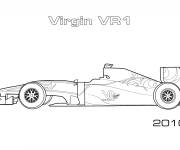 Coloriage et dessins gratuit Voiture Virgin VR-01 de Formule 1 à imprimer