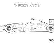 Coloriage Voiture Virgin Vr1 2010 de Formule 1