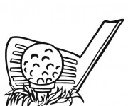 Coloriage Balle de Golf