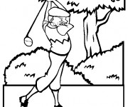 Coloriage Golfeur professionnel