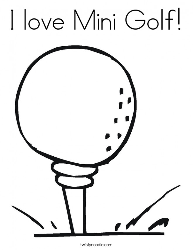 Coloriage et dessins gratuits Mini Golf à imprimer