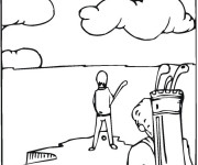 Coloriage Terrain de Golf