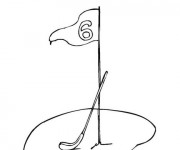 Coloriage Trou de Golf