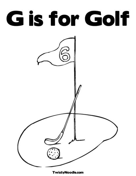 Coloriage et dessins gratuits Trou de Golf à imprimer