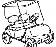 Coloriage Voiture Golf couleur