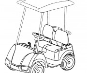 Coloriage Voiturette de Golf