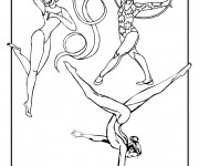 Coloriage Des Gymnastes artistiques