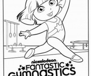 Coloriage Dora aime La Gymnastique