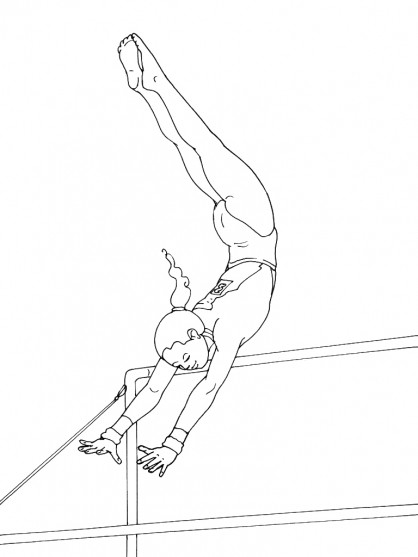 Coloriage Gymnaste Et Barre Asym trique Dessin Gratuit Imprimer Coloriage Gymnaste Et Barre Asym trique Dessin Gratuit Imprimer